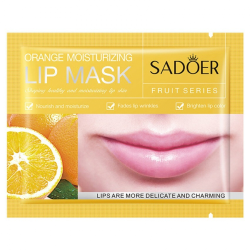 SADOER Патчи для губ Fruit Series ORANGE Moisturizing 8г (SD-93585) БЕЗ ПЕРЕВОДА !