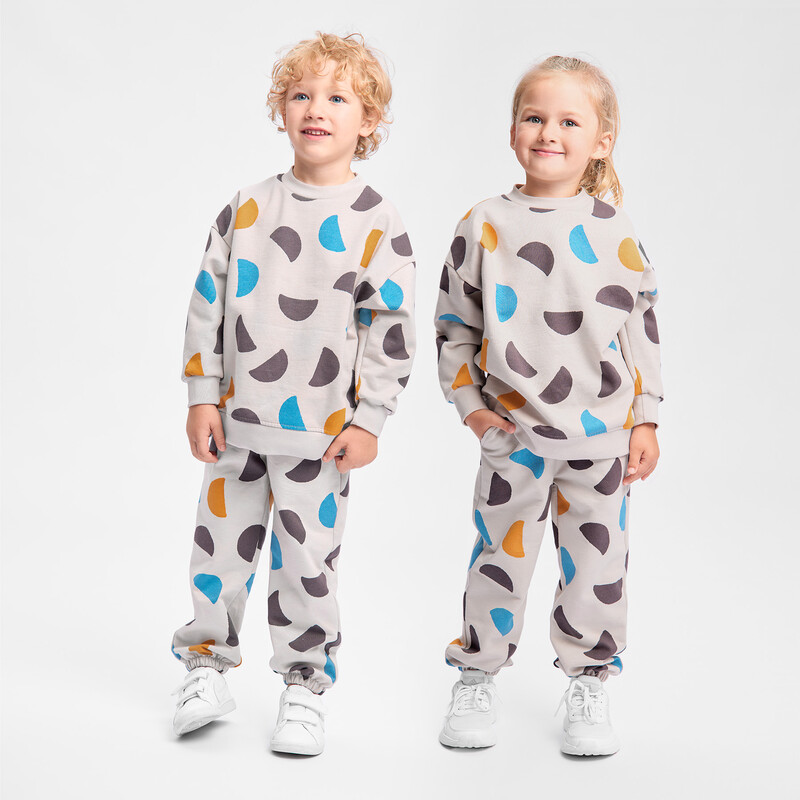Костюм детский свитшот и брюки «One love soft» 045К-472