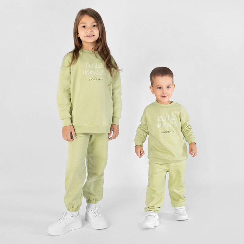 Костюм детский свитшот и брюки «One love soft» 045К-462-Л