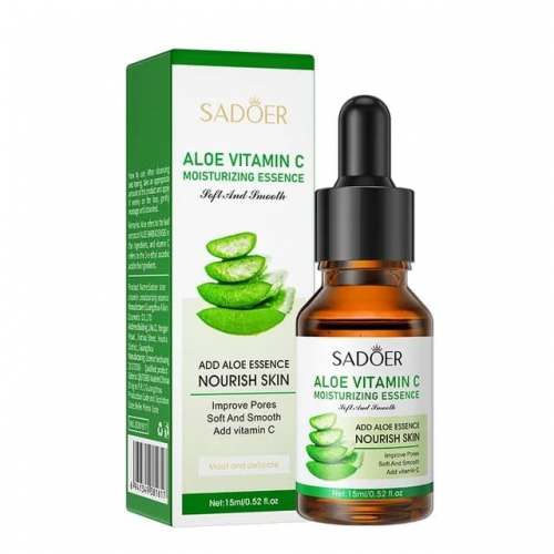 SADOER Эссенция для лица Aloe & Vitamin C Увлажняющая АЛОЭ и ВИТАМИН С 15мл (SD-81617)