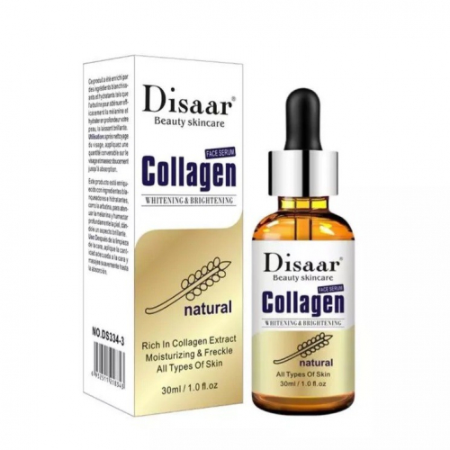 DISAAR Сыворотка для лица COLLAGEN Увлажняющая, Против пигментациии КОЛЛАГЕН и АРБУТИН 30мл (DS-334-3)