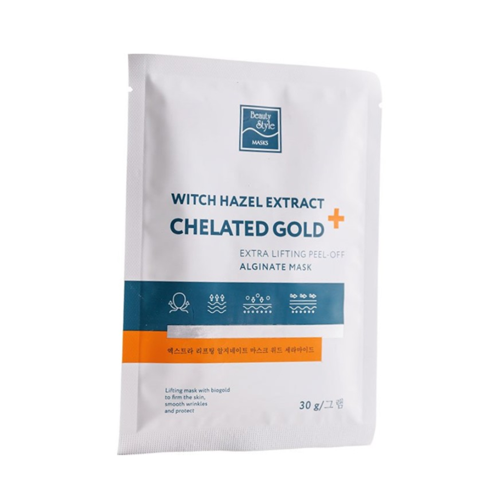 Маска-лифтинг альгинатная / Witch hazel extract + Chelated gold Beauty Stylе 30 гр