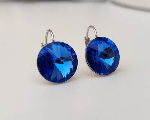 Серьги с кристаллами Swarovski