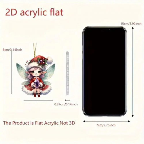 Акриловые подвески 2D. Новый год, праздники, Рождество