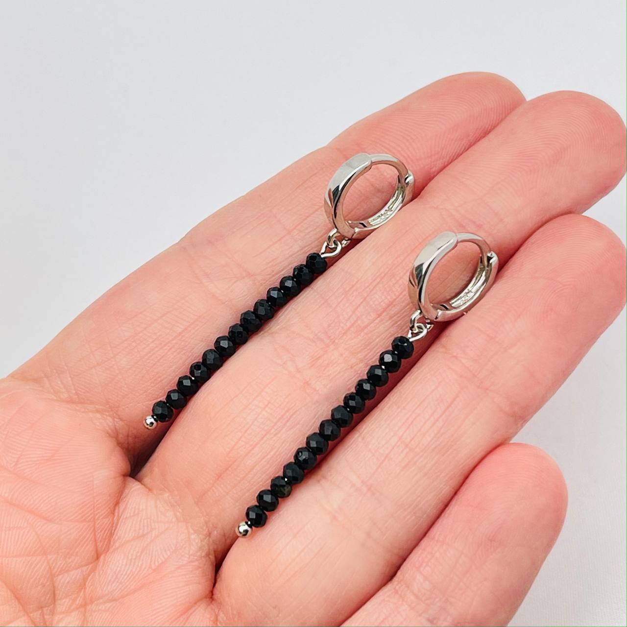 Радуга Самоцветов Серьги длинные из Шпинели