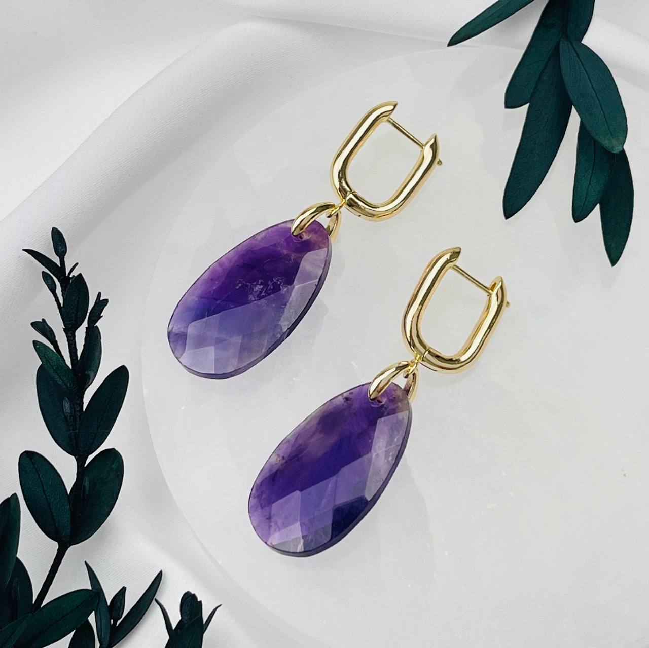 Радуга Самоцветов Серьги с Аметистом