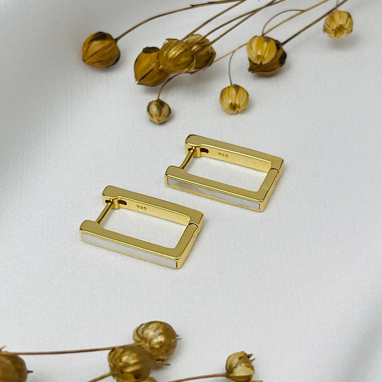 Радуга Самоцветов Серьги с Перламутром