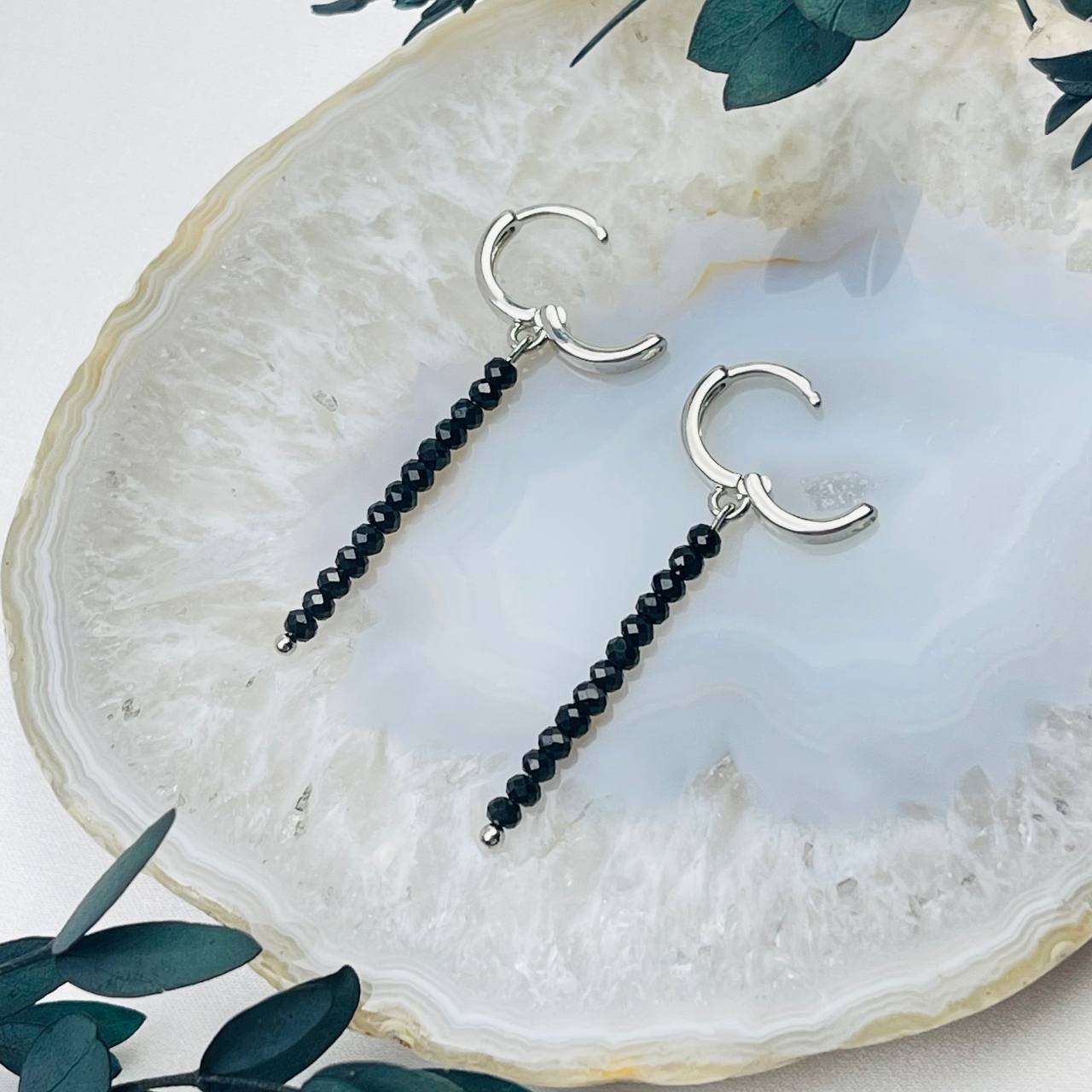 Радуга Самоцветов Серьги длинные из Шпинели