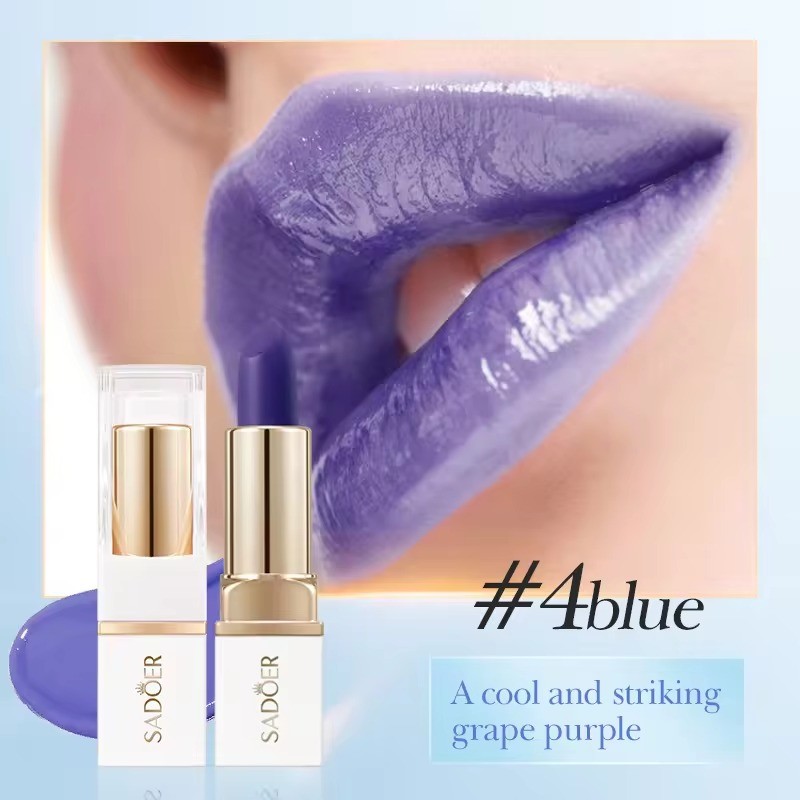 SADOER Проявляющаяся помада для губ, Blue