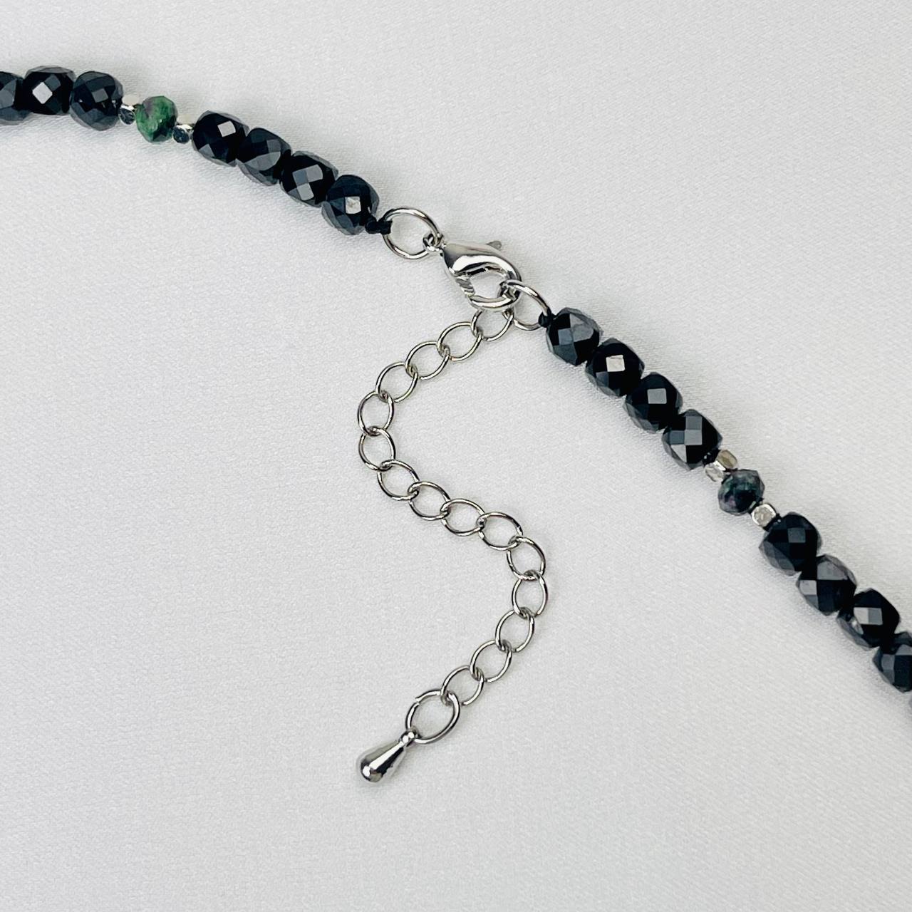 Радуга Самоцветов Колье из Шпинели и Цоизита