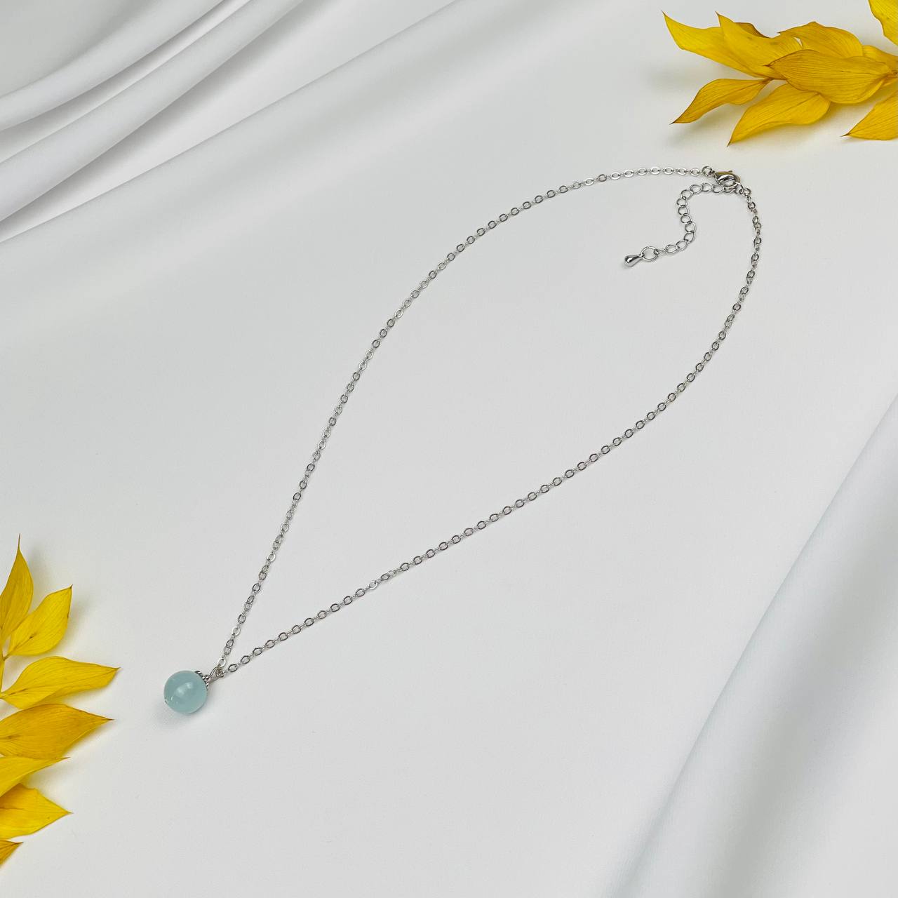 Радуга Самоцветов Кулон на цепочке из Аквамарина