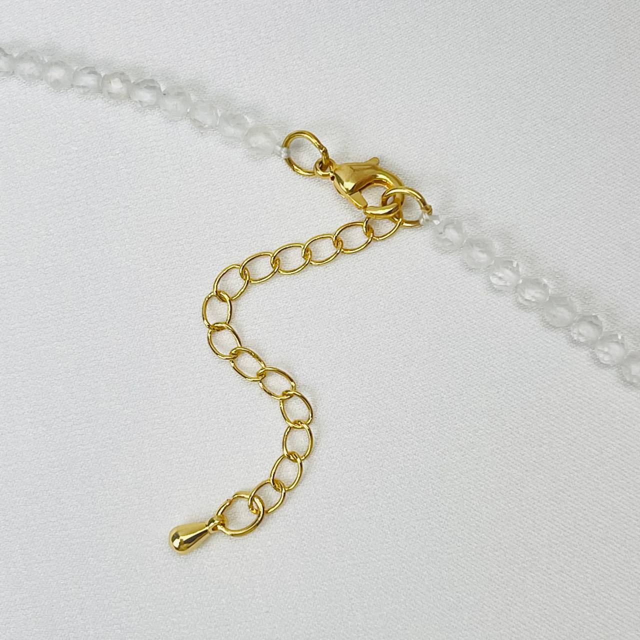 Радуга Самоцветов Бусы из Горного Хрусталя с кулоном