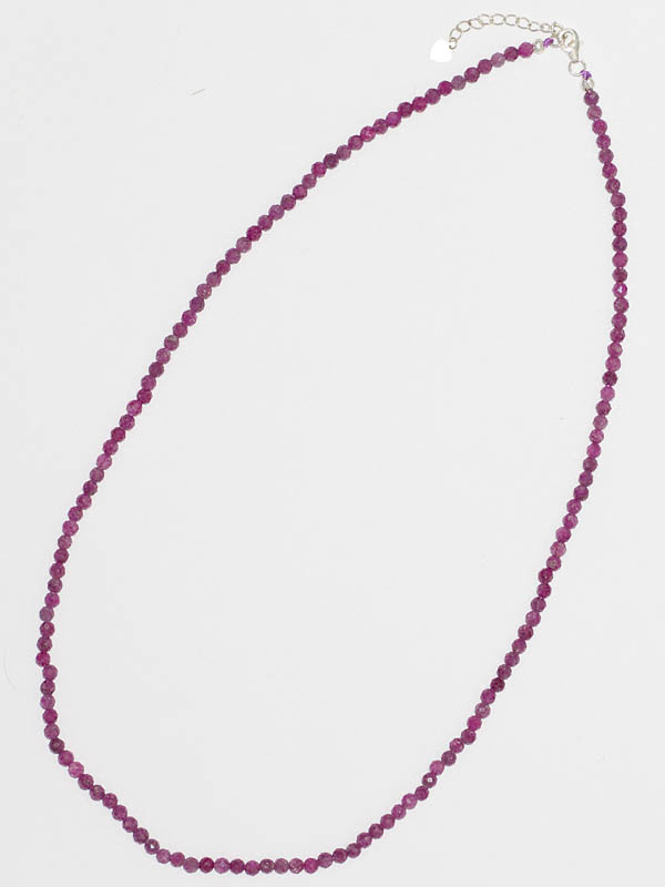 Бусы из корунда (рубина). 81954032-45ККюб