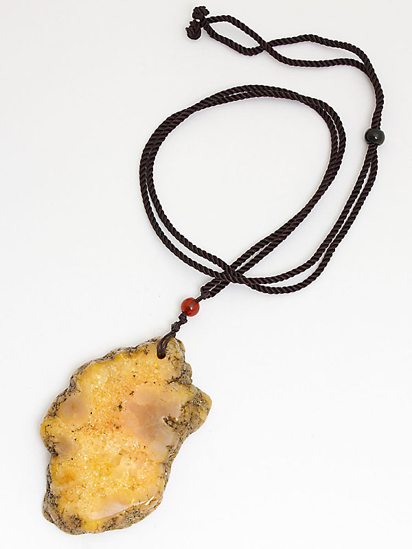 2796. Кулон из агата на веревке Плато 2. 873002/26