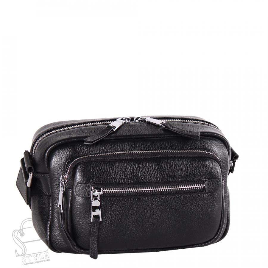 Сумка женская кожаная 3229Q black Polina&Eiterou/30 в Новосибирске