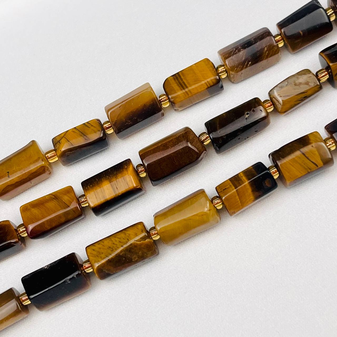 Радуга Самоцветов Бусины для украшений из Тигрового глаза