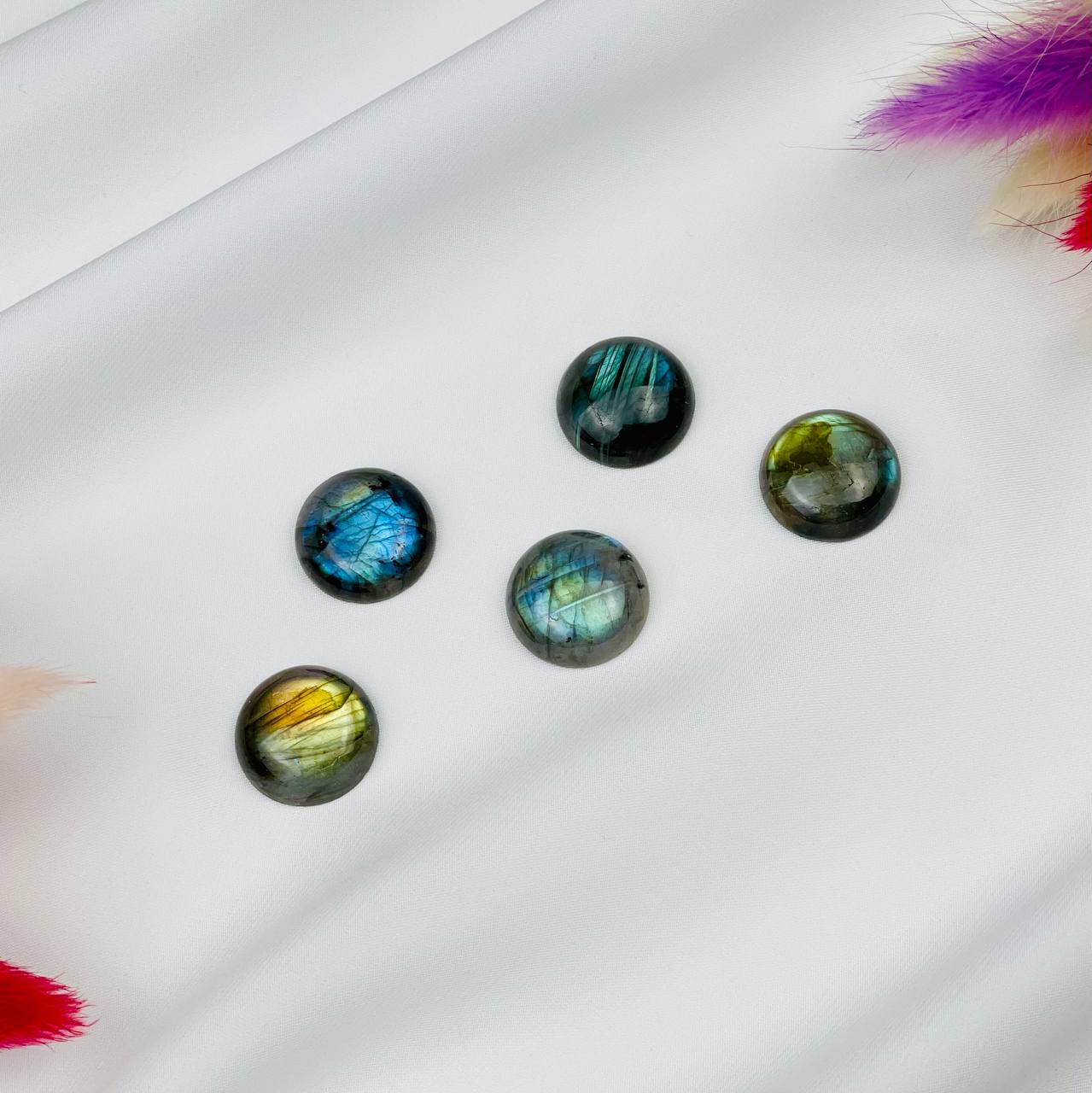 Радуга Самоцветов Кабошон из камня Лабрадор