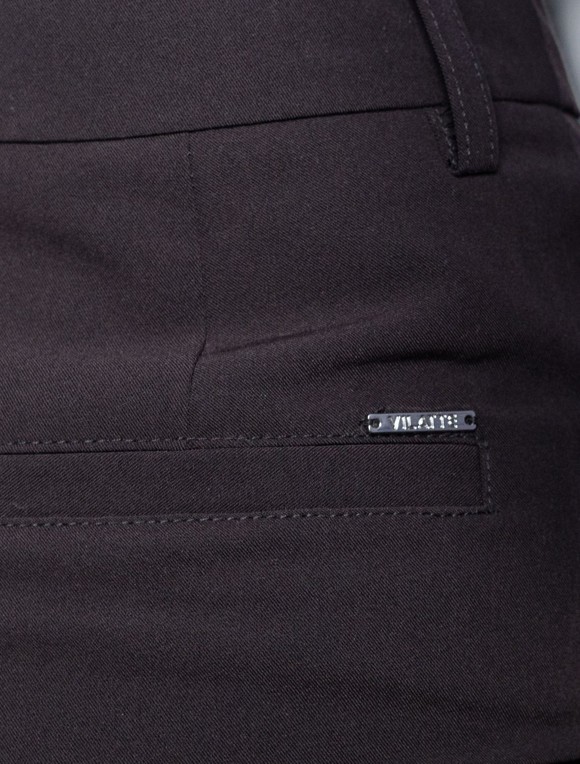 Укороченные, прямые брюки из поливискозы с эластаном D24.226 черный