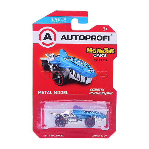 Машинка коллекционная 1:64, Серия Monster Cars, голубой