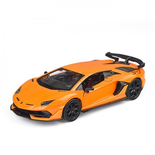 Машина металл Lamborghini Aventador svj, 15,5 см, (свет-звук, двери) инерция.