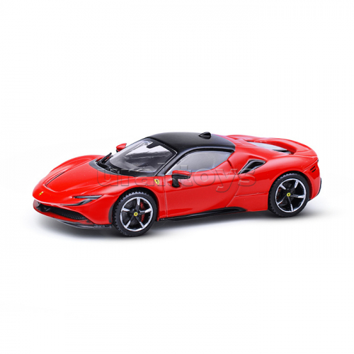 Гоночная машинка die-cast Ferrari - SF90 Stradale, 1:43, красная