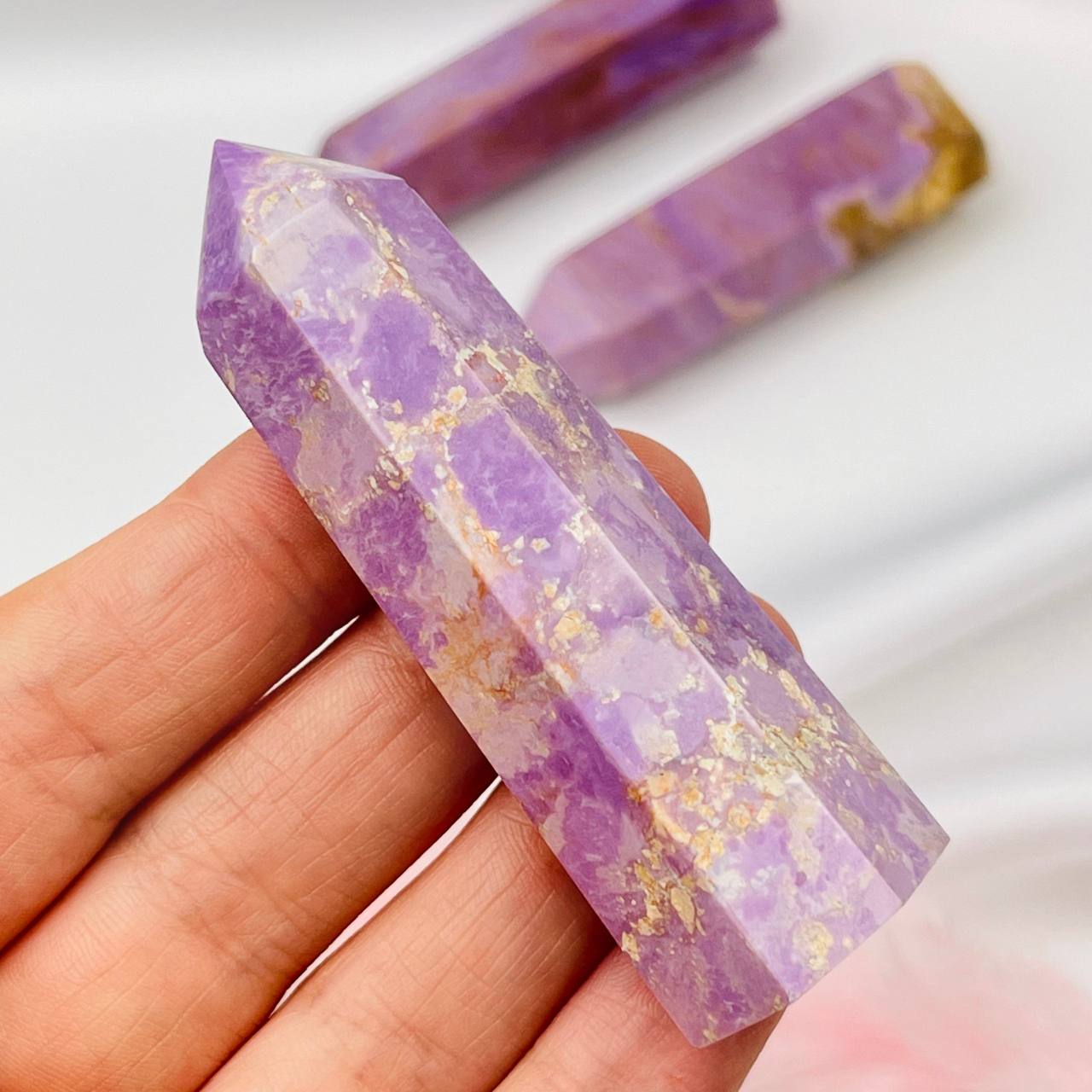 Радуга Самоцветов Кристалл из камня Фосфосидерит