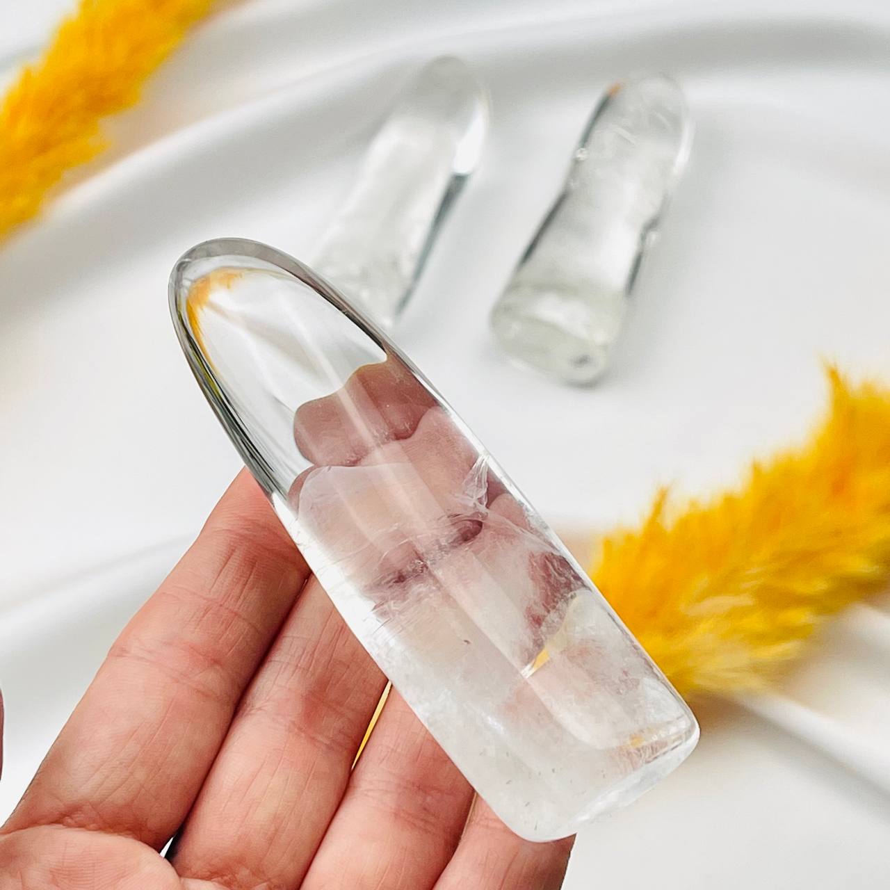 Радуга Самоцветов Полированный камень Горный хрусталь