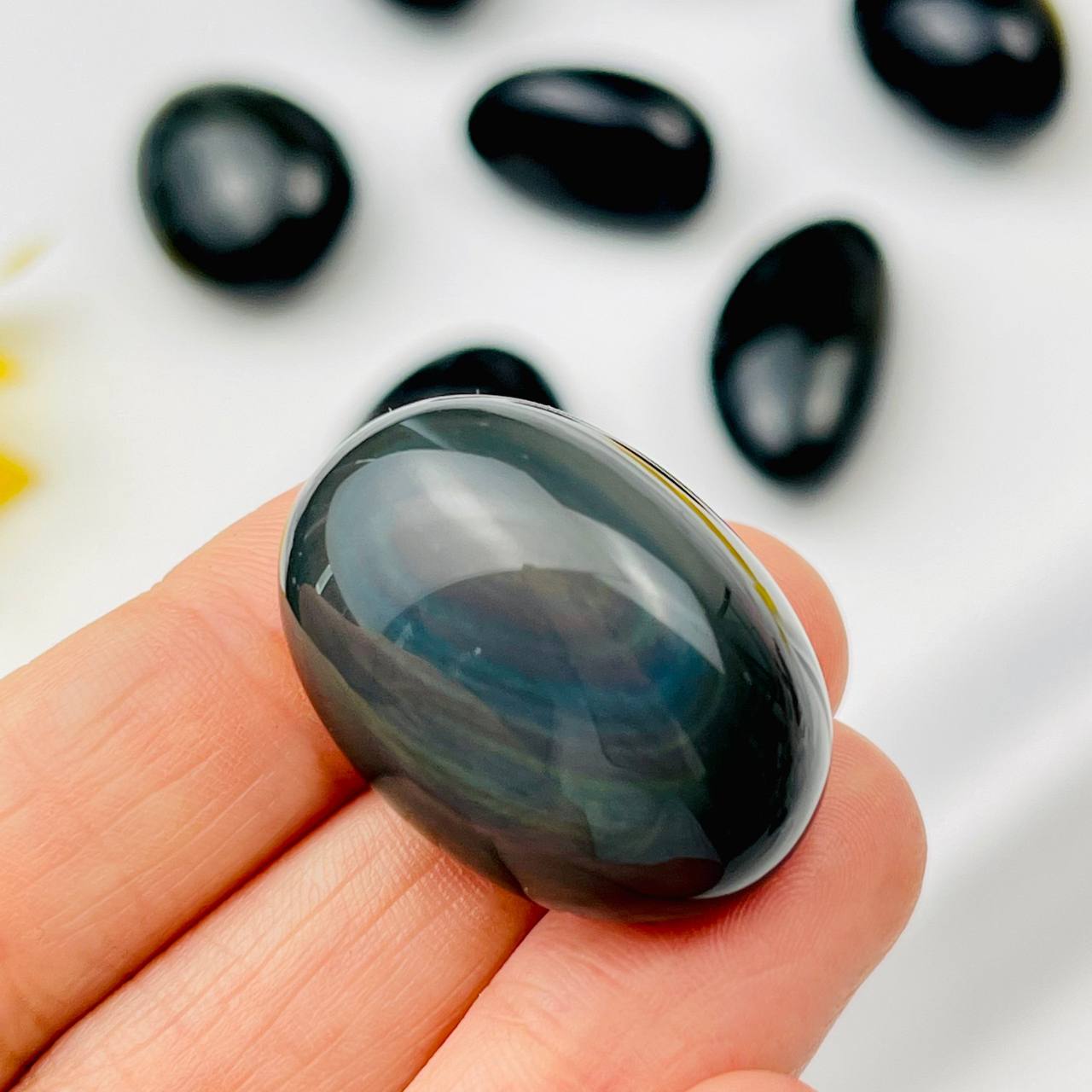 Радуга Самоцветов Галтовка из радужного Обсидиана