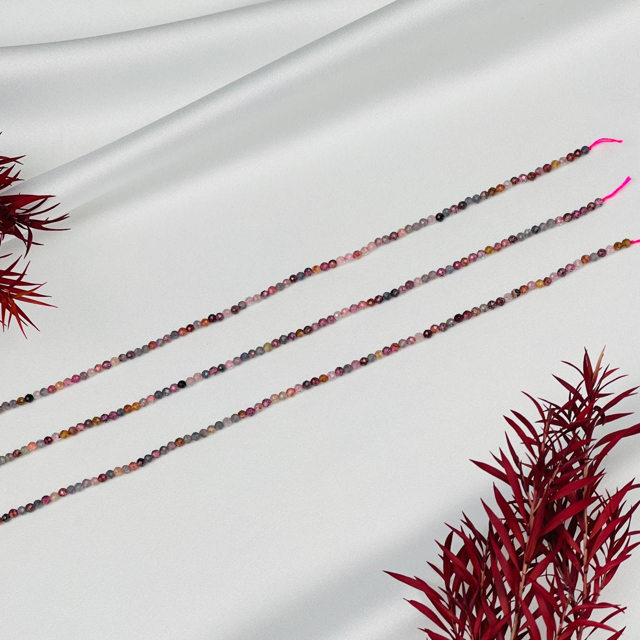 Радуга Самоцветов Бусины для украшений из Шпинели микс (155 бусин)