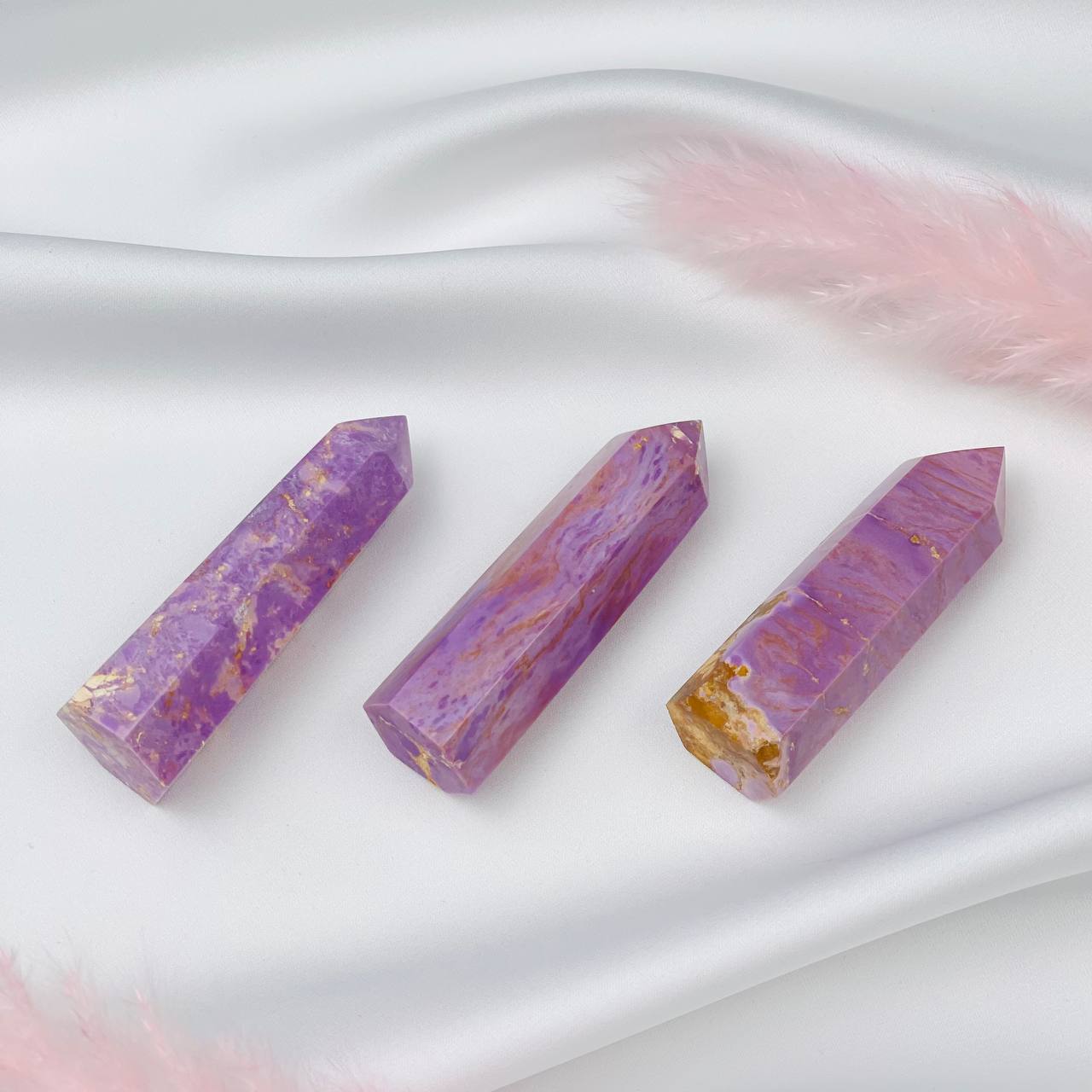 Радуга Самоцветов Кристалл из камня Фосфосидерит