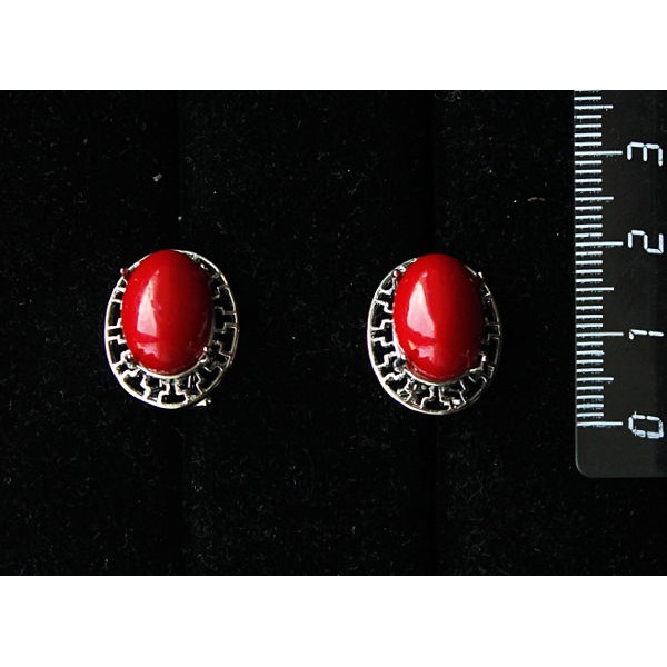 Серьги из коралла красного (иск.),