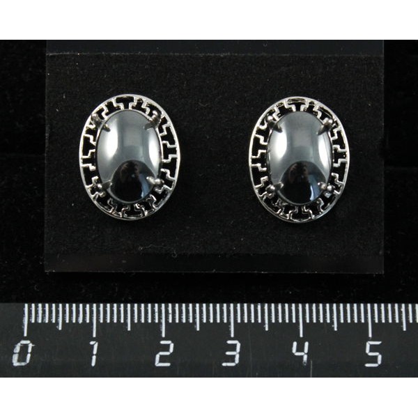 Серьги из гематита,