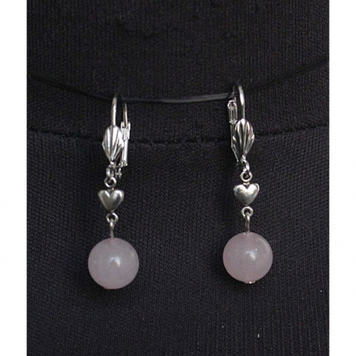 Серьги из аметиста, шарик 10мм, коннектор 