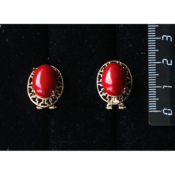 Серьги из коралла красного (иск.),
