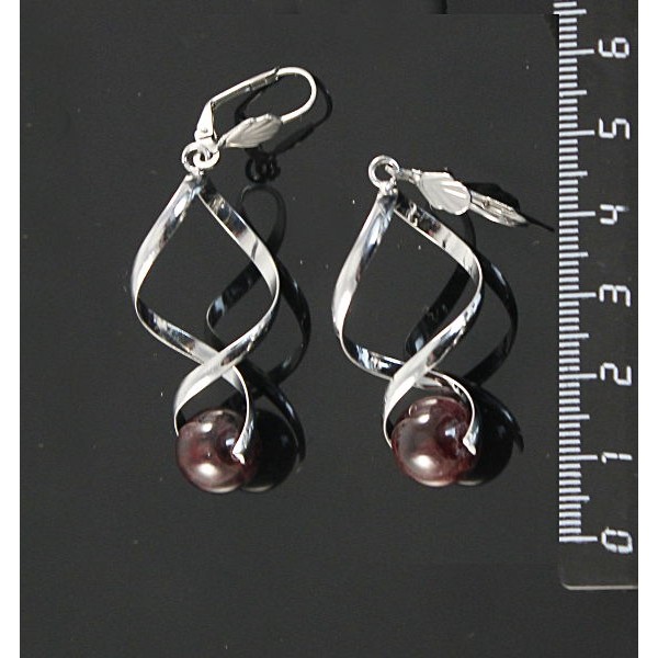 Серьги из граната, коннектор