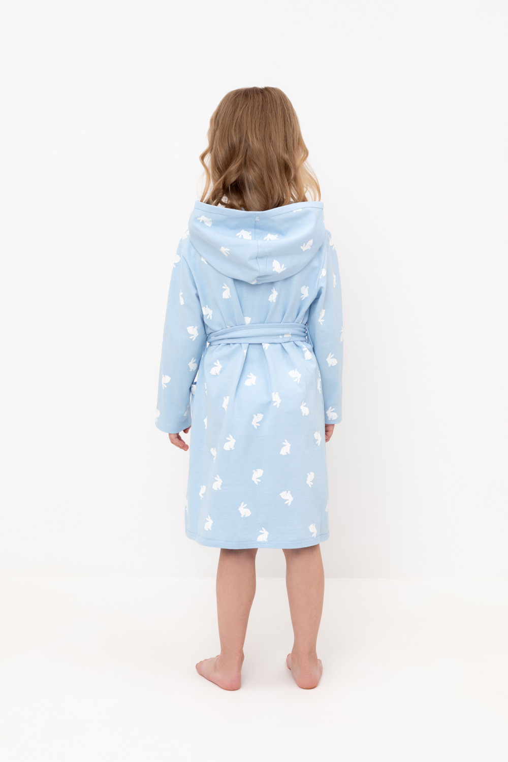 Crockid Халат К 5763-1 небесно-голубой, кролики Crockid