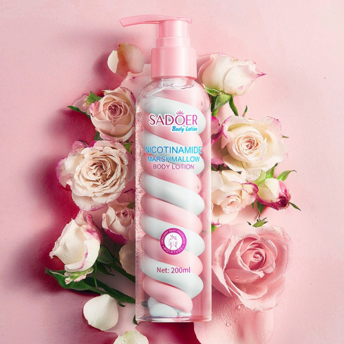 Увлажняющий лосьон для тела с цветочным ароматом SADOER Nicotinamide Marshmallow Body Lotion, 200 гр.