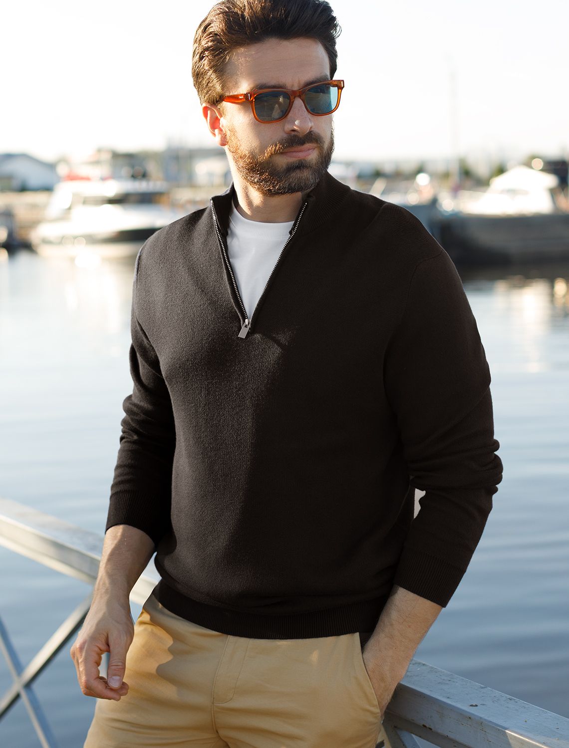 Ст.цена 2490р Джемпер двуслойной вязки из мягкой пряжи с хлопком U39.000 черный