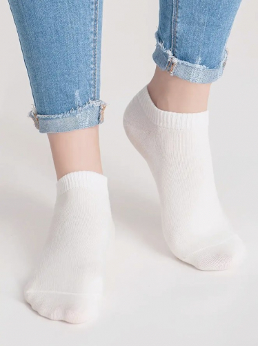 SOCKS WOMAN (06-classic)(1/12) bianco