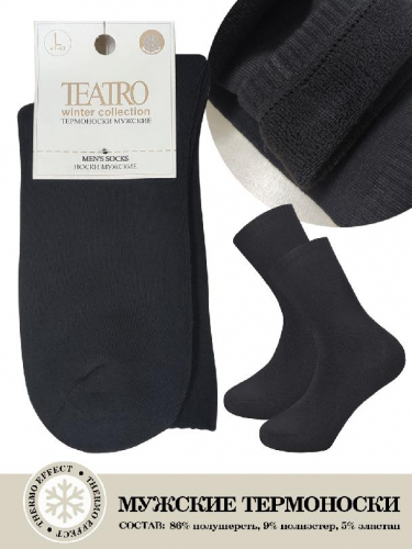 CLASSIC SOCKS for MAN Winter M-38 nero