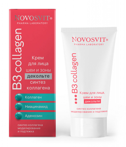 Крем для лица, шеи и зоны декольте Синтез коллагена Novosvit