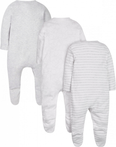 Комбинезон детский CONT GREY 3PK SLEEP, Mothercare