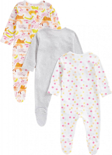 Комбинезон детский BE G CM 3PK SLEEPSUITS, Mothercare