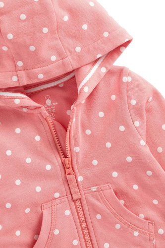 Джемпер детский T&E PEACH POLKADOT Z/T HOODIE LB, Mothercare