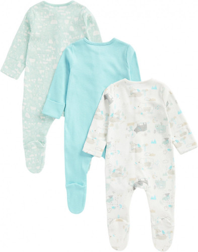 Комбинезон детский BE U WB 3PK SLEEPSUIT, Mothercare