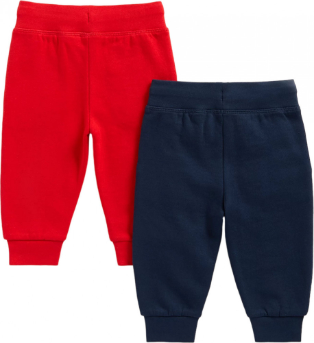 Брюки детские GR 2PK NAVY/RED JOGGER BB, Mothercare