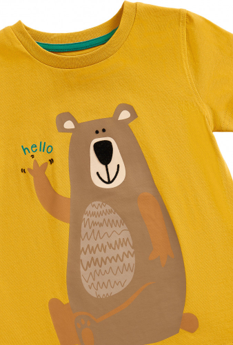 Футболка детская YELLOW BEAR PROMO TEE SS, Mothercare