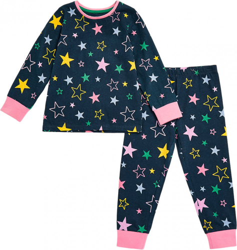 Пижама детская GIRLS EPP NAVY STAR LS/LL PYJAMA, Mothercare