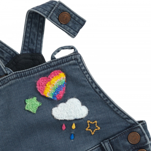 Комбинезон детский MG CM MW DENIM DUNGAREES FLEECE LINED/074, Mothercare