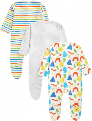 Комбинезон детский BE U CM 3PK SLEEPSUITS, Mothercare